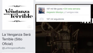 Estadísticas de Facebook de La Venganza Será Terrible