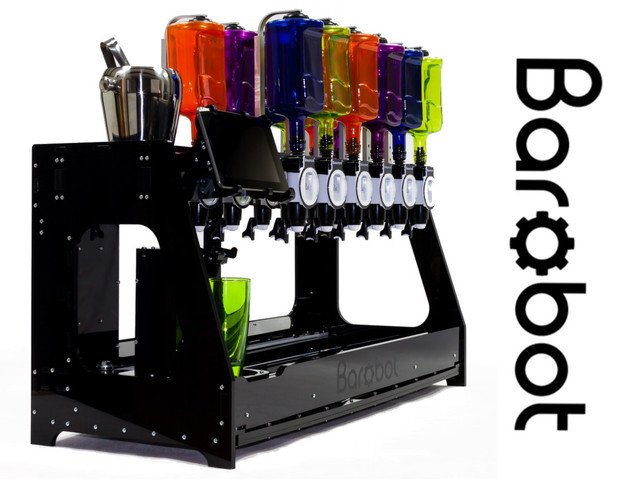 Barra robotizada con coctelería automática