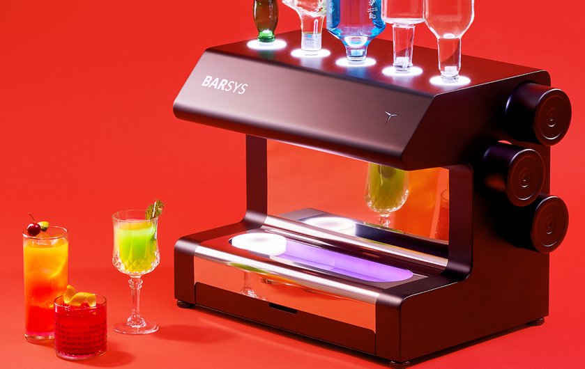 Aplicación de control y selección de tragos para cocktail robot